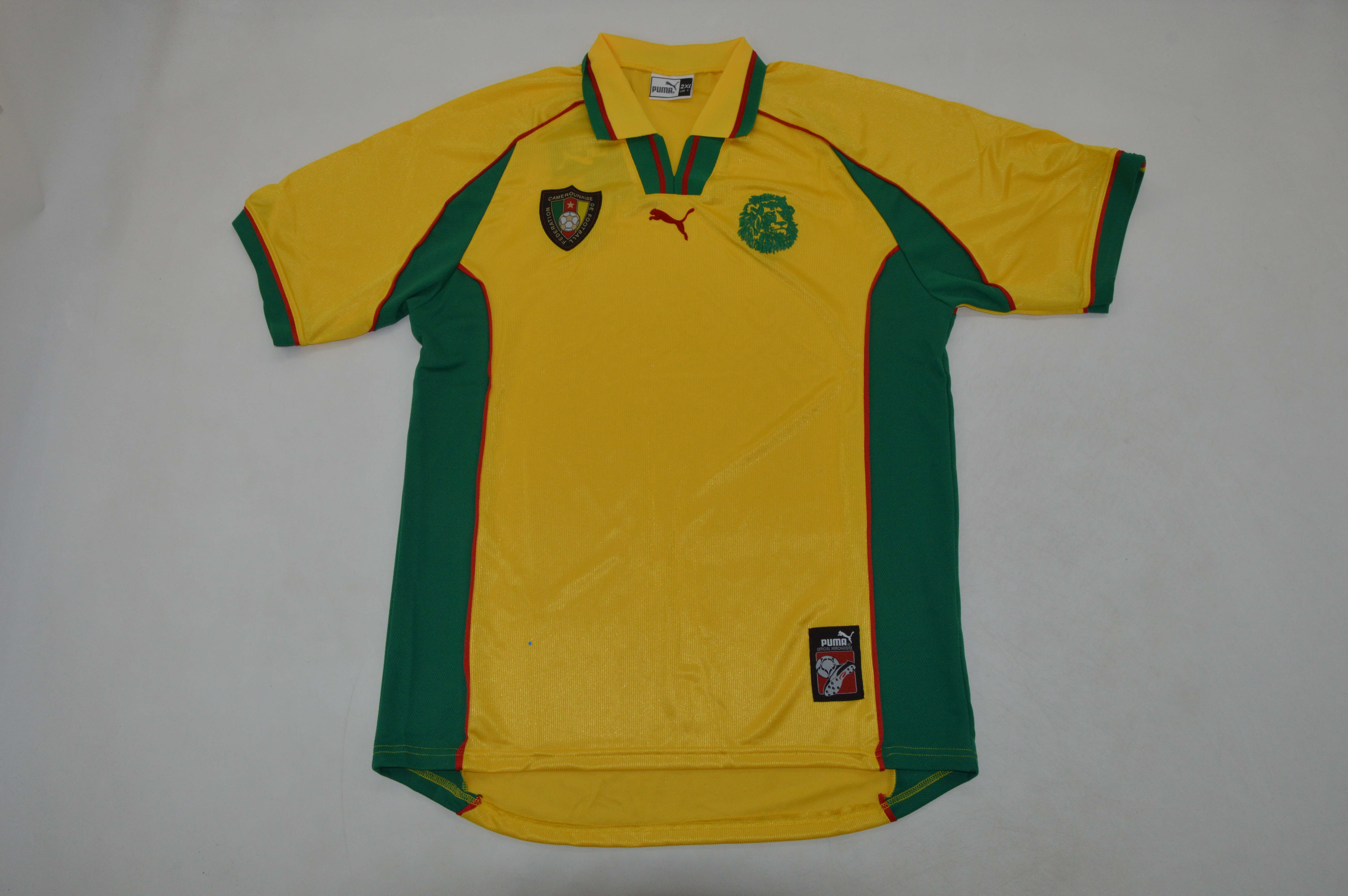 AAA Quality Cameroon 1998 Away Yellow Soccer Jersey